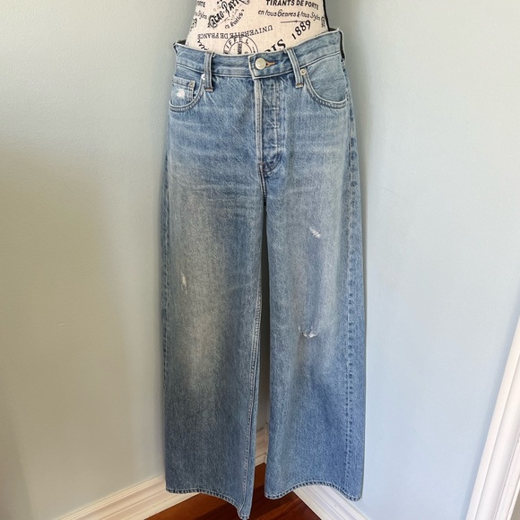 Everlane Light Blue Flare Super Baggy Jeans - Picture 7 of 10